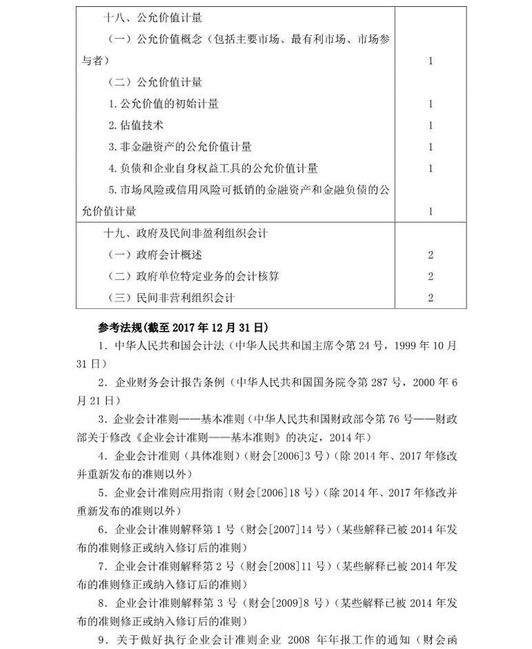 注冊(cè)會(huì)計(jì)師《會(huì)計(jì)》考試大綱