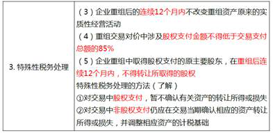 企業(yè)重組的稅務(wù)處理