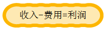 收入—費(fèi)用=利潤(rùn) 收入—費(fèi)用=利潤(rùn)