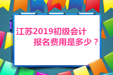 江蘇2019初級(jí)會(huì)計(jì)師報(bào)名費(fèi)是多少？