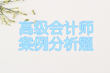 高級(jí)會(huì)計(jì)師案例分析匯總