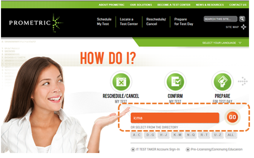 更改或取消CMA考試預約步驟1