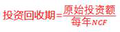 投資回收期