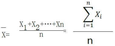 平均數(shù)的計算公式
