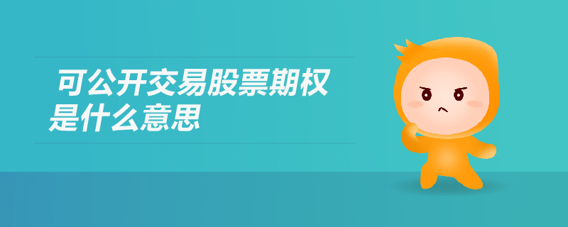 可公開(kāi)交易股票期權(quán)是什么意思