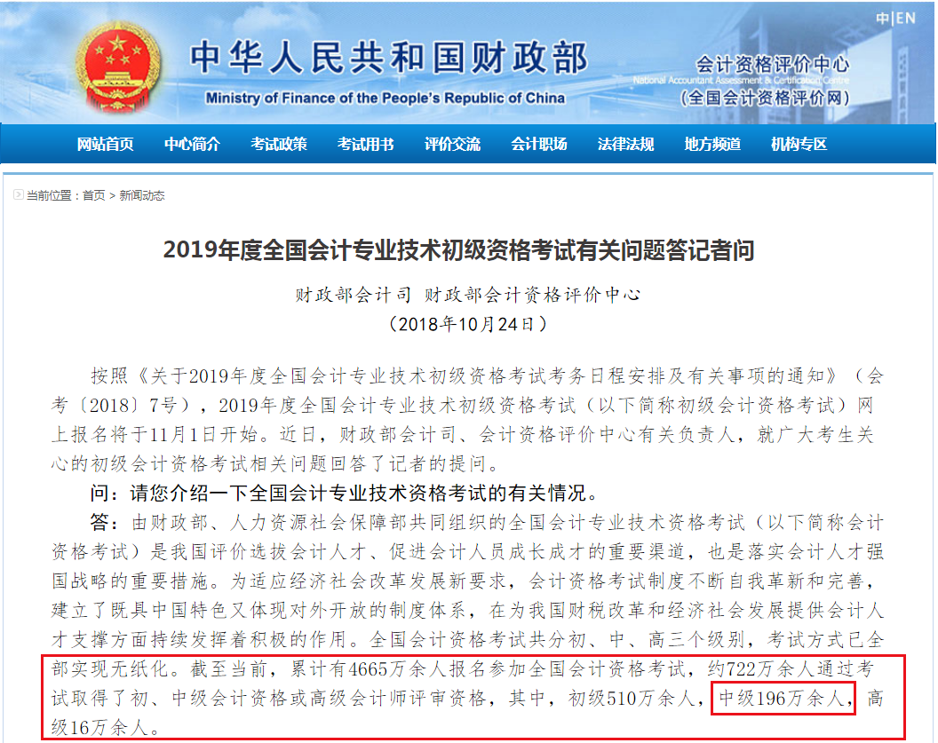 中級會計(jì)考試