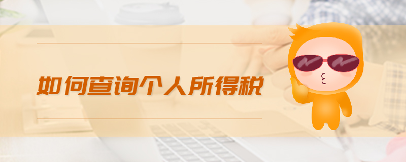 如何查詢個(gè)人所得稅 如何查詢個(gè)人所得稅