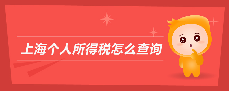 上海個(gè)人所得稅怎么查詢