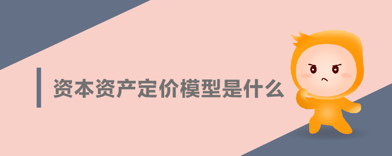 資本資產(chǎn)定價模型是什么