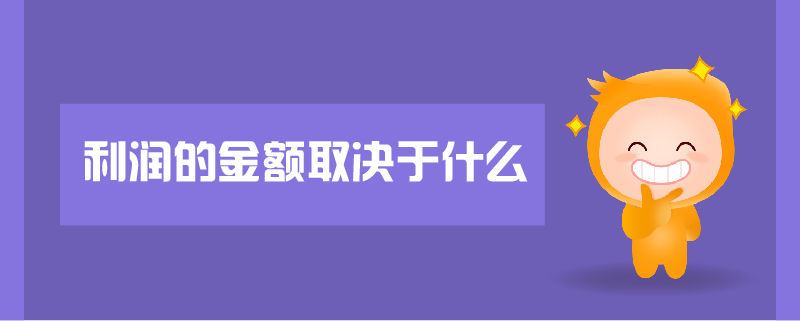 利潤的金額取決于什么