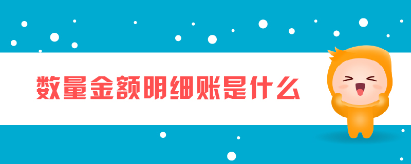 數(shù)量金額明細(xì)賬是什么 數(shù)量金額明細(xì)賬是什么