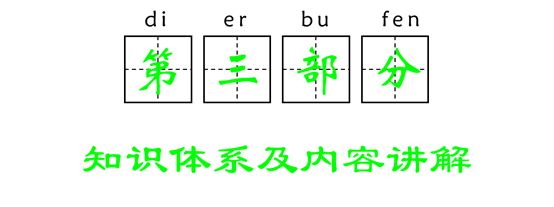 第三部分：知識體系及內(nèi)容講解