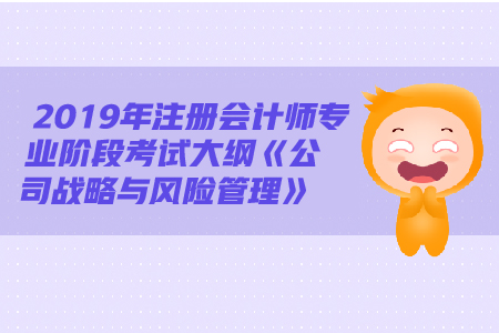 2019年注冊會計師《戰(zhàn)略》大綱變動都有哪些？