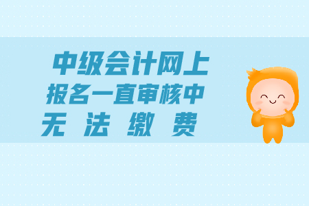 中級(jí)會(huì)計(jì)網(wǎng)上報(bào)名一直審核中，無法繳費(fèi)怎么辦？