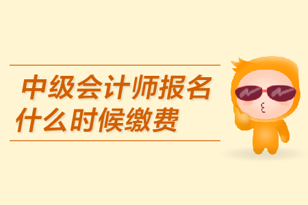 中級(jí)會(huì)計(jì)師報(bào)名什么時(shí)候繳費(fèi)