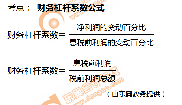 財務(wù)杠桿系數(shù)公式