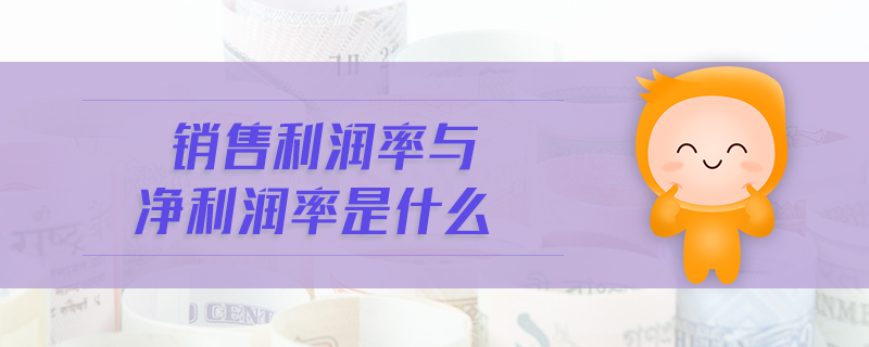 銷(xiāo)售利潤(rùn)率與凈利潤(rùn)率是什么