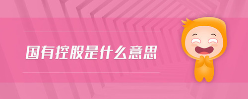 國有控股是什么意思