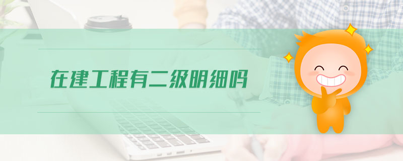 在建工程有二級明細(xì)嗎 在建工程有二級明細(xì)嗎