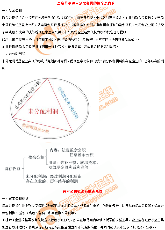 2019年《初級會計實務(wù)》沖刺備考指導：第四章 所有者權(quán)益