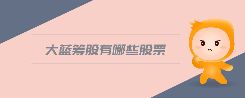 大藍籌股有哪些股票