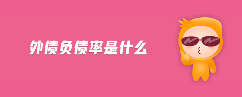 外債負(fù)債率是什么 外債負(fù)債率是什么