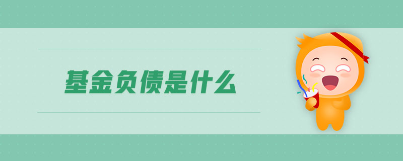 基金負債是什么 基金負債是什么