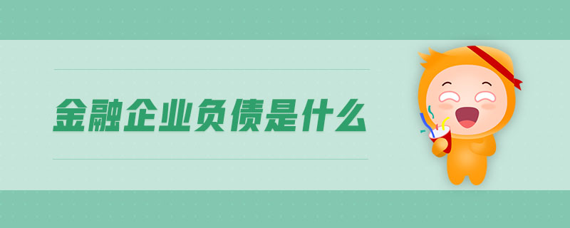 金融企業(yè)負(fù)債是什么
