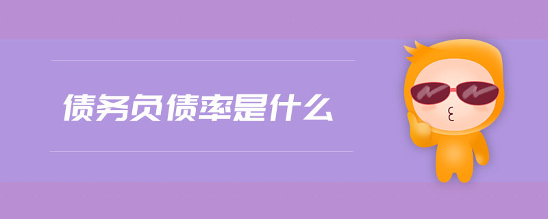 債務(wù)負(fù)債率是什么 債務(wù)負(fù)債率是什么