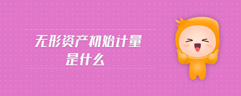 無形資產(chǎn)初始計量是什么 無形資產(chǎn)初始計量是什么