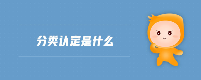 分類認定是什么