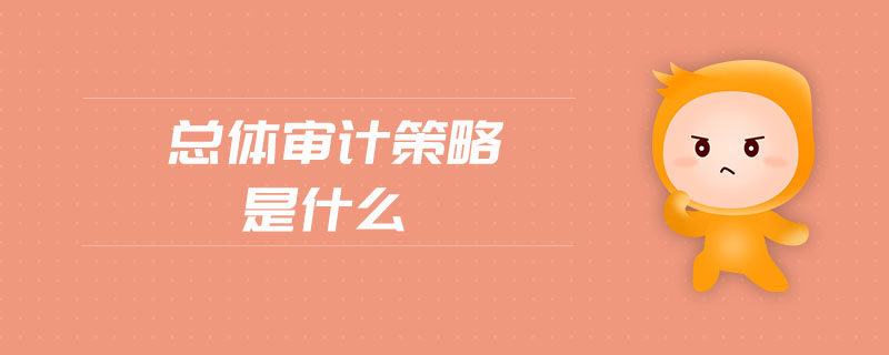 總體審計策略是什么 總體審計策略是什么