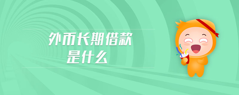 外幣長期借款是什么 外幣長期借款是什么