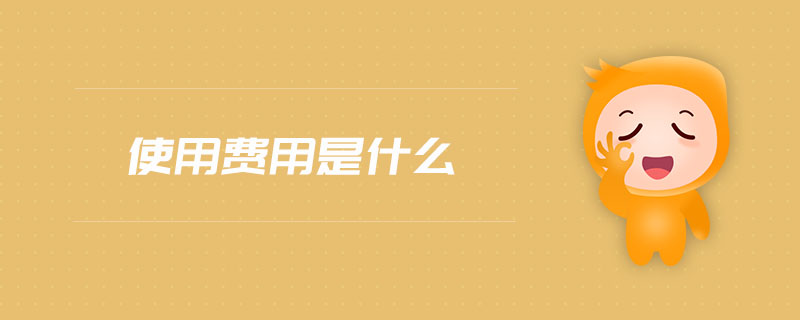 使用費用是什么