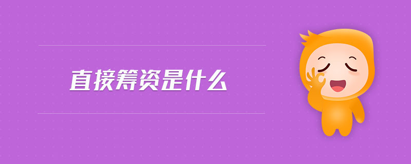 直接籌資是什么