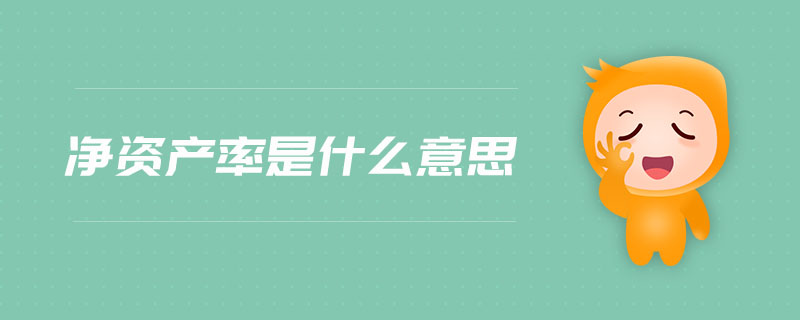 凈資產(chǎn)率是什么意思