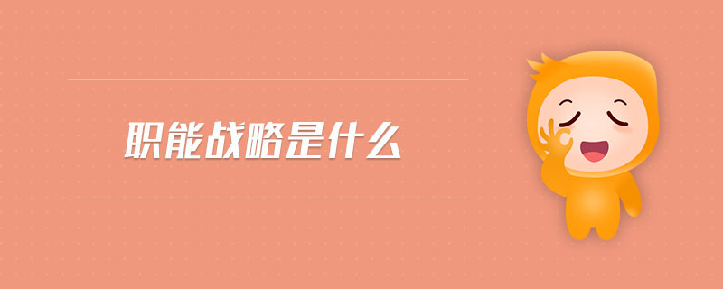 職能戰(zhàn)略是什么 職能戰(zhàn)略是什么