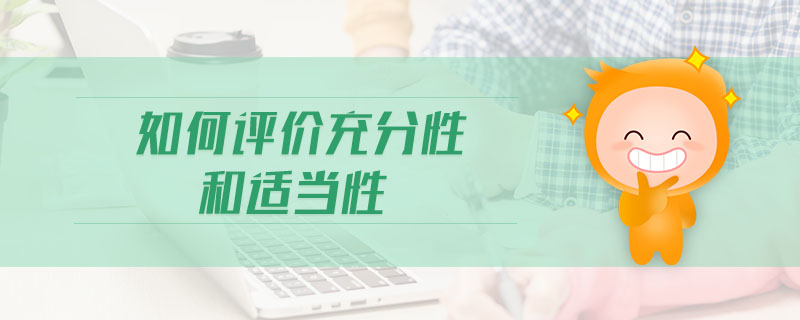 如何評(píng)價(jià)充分性和適當(dāng)性 如何評(píng)價(jià)充分性和適當(dāng)性