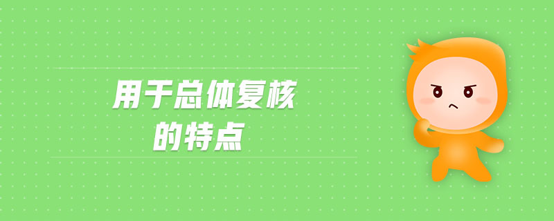 用于總體復(fù)核的特點