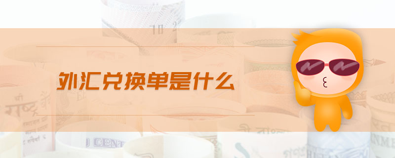 外匯兌換單是什么 外匯兌換單是什么