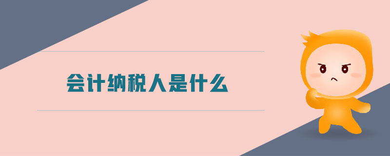 會(huì)計(jì)納稅人是什么 會(huì)計(jì)納稅人是什么