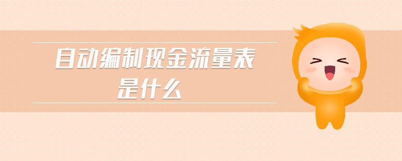 自動編制現(xiàn)金流量表是什么