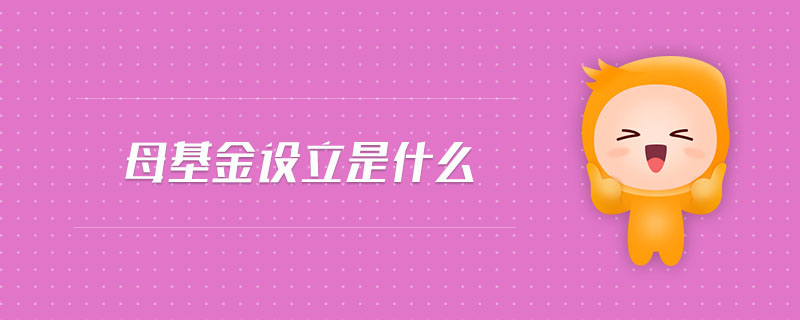 母基金設立是什么