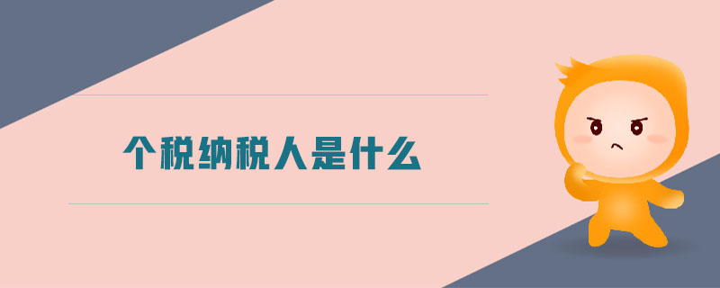 個稅納稅人是什么 個稅納稅人是什么