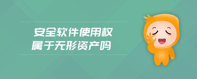 安全軟件使用權(quán)屬于無形資產(chǎn)嗎 安全軟件使用權(quán)屬于無形資產(chǎn)嗎