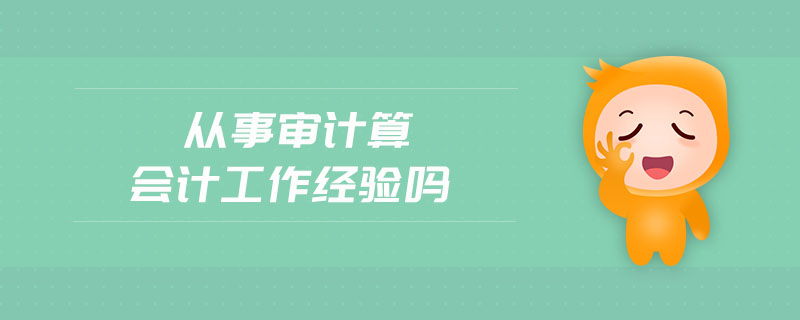從事審計(jì)算會(huì)計(jì)工作經(jīng)驗(yàn)嗎 從事審計(jì)算會(huì)計(jì)工作經(jīng)驗(yàn)嗎