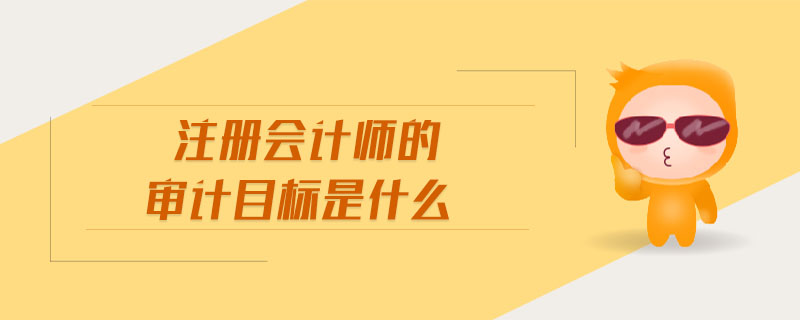 注冊(cè)會(huì)計(jì)師的審計(jì)目標(biāo)是什么