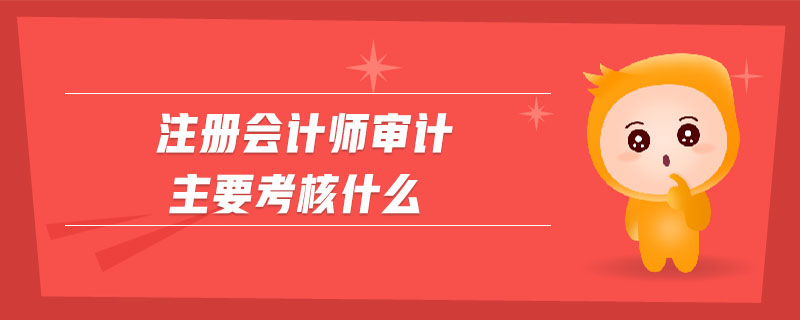 注冊(cè)會(huì)計(jì)師審計(jì)主要考核什么