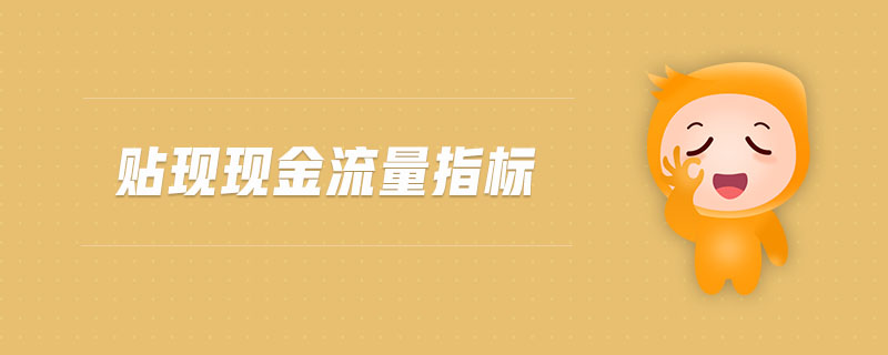 貼現(xiàn)現(xiàn)金流量指標(biāo)