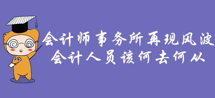 會(huì)計(jì)師事務(wù)所再現(xiàn)風(fēng)波，會(huì)計(jì)人員該何去何從？